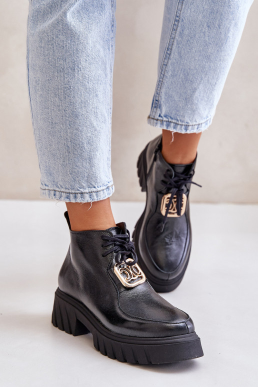 Zazoo 2952 sieviešu zābaki  Melns