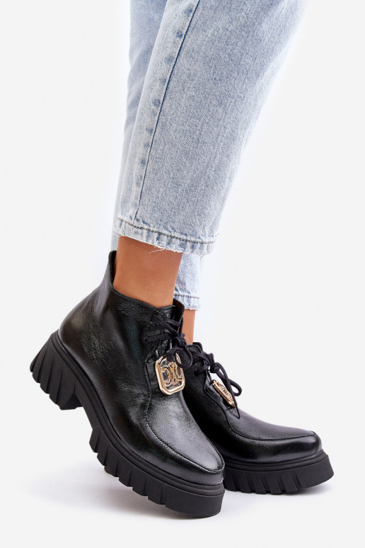 Zazoo 2952 sieviešu zābaki  Melns