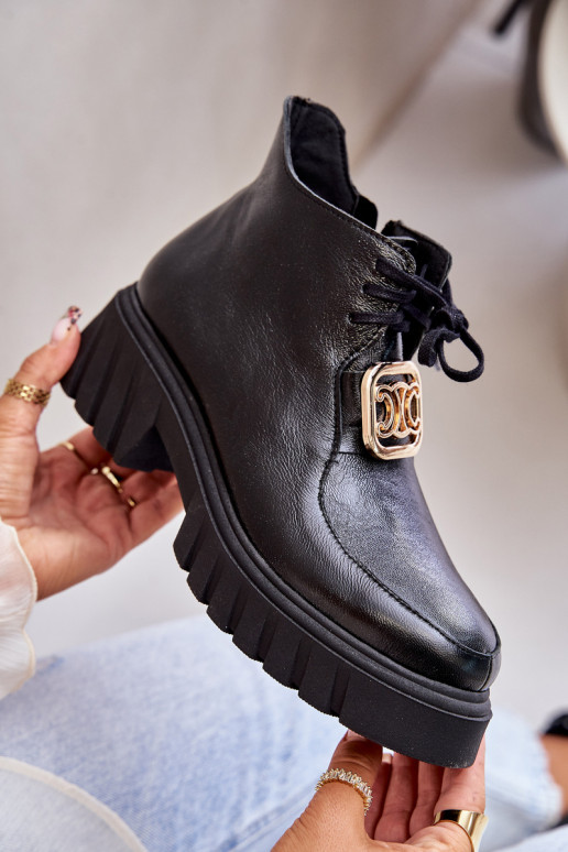 Zazoo 2952 sieviešu zābaki  Melns