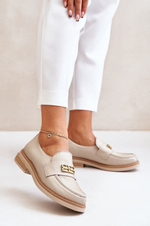 Zazoo 20174   Eleganta stila apavi  ar platiem papēžiem smilšu krāsas Zazoo 20174   Eleganta stila apavi  ar platiem papēžiem smilšu krāsas