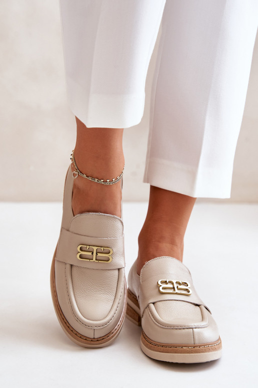 Zazoo 20174   Eleganta stila apavi  ar platiem papēžiem smilšu krāsas Zazoo 20174   Eleganta stila apavi  ar platiem papēžiem smilšu krāsas