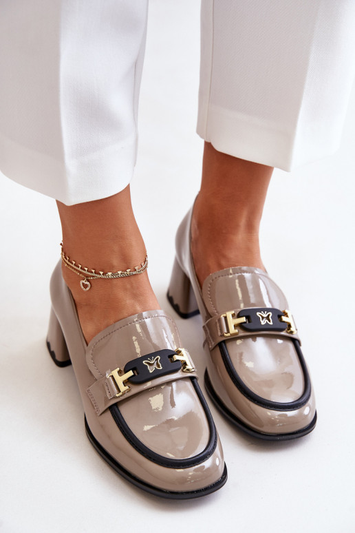 Laque apavi  ar papēdi ar ornamentiem Artiker 55C1054 smilšu krāsas Laque apavi  ar papēdi ar ornamentiem Artiker 55C1054 smilšu krāsas