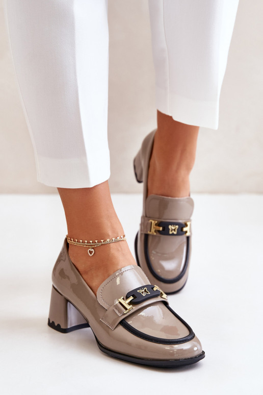 Laque apavi  ar papēdi ar ornamentiem Artiker 55C1054 smilšu krāsas Laque apavi  ar papēdi ar ornamentiem Artiker 55C1054 smilšu krāsas