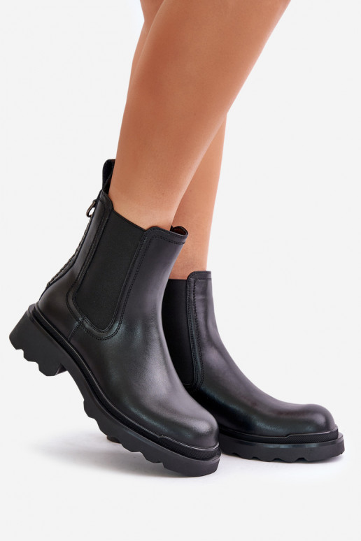   stilīgi puszābaki  siltināti D&A JC42-86 Melns