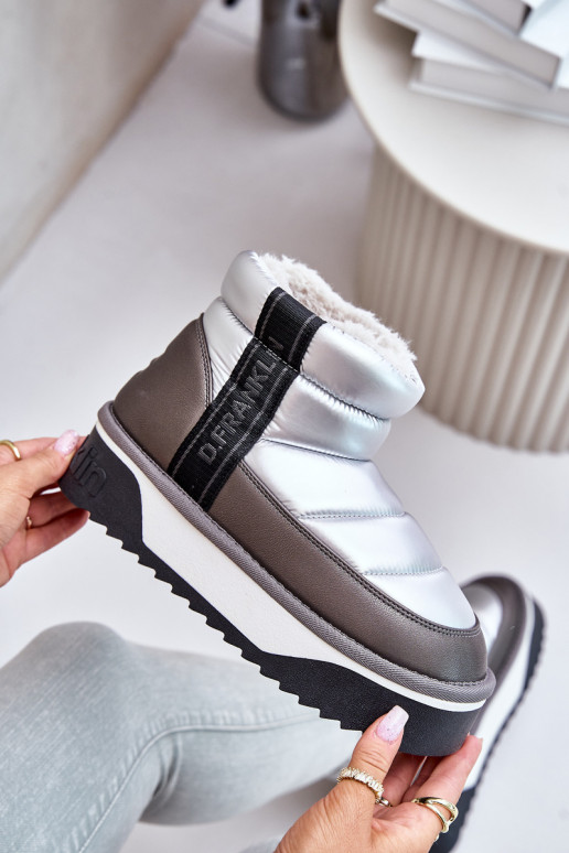  sniega apavi ar masīvu zoli D.Franklin DFSH371010 Sudraba krāsas