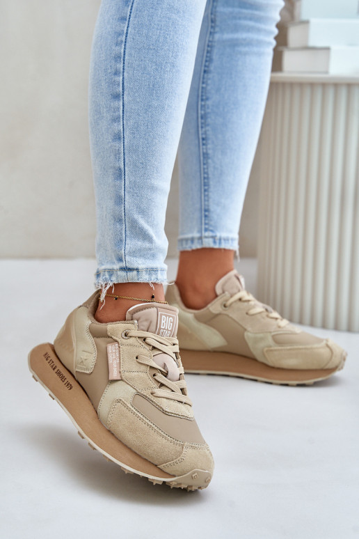    modeļa apavi  Big Star OO274564 Hi-Poly System smilšu krāsas