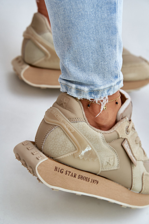    modeļa apavi  Big Star OO274564 Hi-Poly System smilšu krāsas