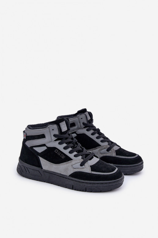 zamšādas  modeļa apavi  Big Star OO174303 Hi-Poly System -Pelēkas krāsas