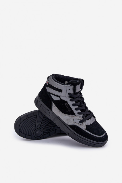 zamšādas  modeļa apavi  Big Star OO174303 Hi-Poly System -Pelēkas krāsas