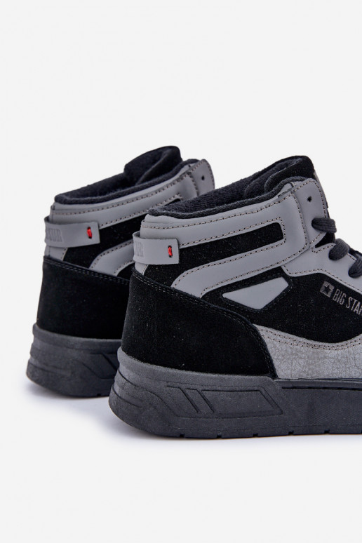 zamšādas  modeļa apavi  Big Star OO174303 Hi-Poly System -Pelēkas krāsas