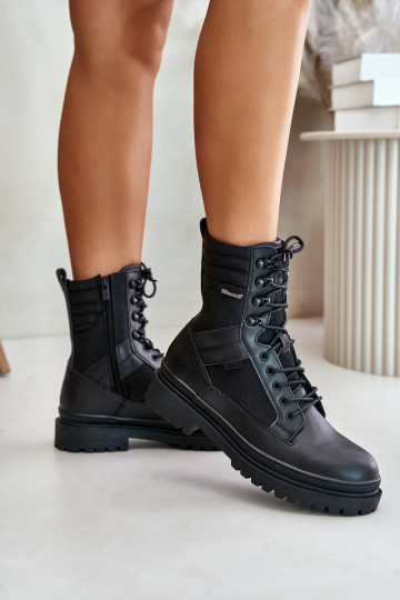   apavi Sieviešu puszābaki  siltināti Big Star OO174164 Melns