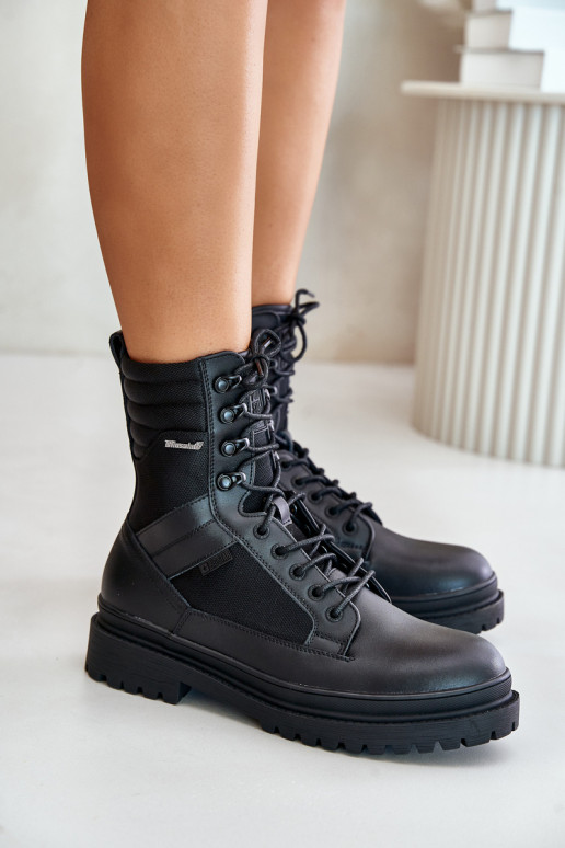 apavi Sieviešu puszābaki  siltināti Big Star OO174164 Melns   apavi Sieviešu puszābaki  siltināti Big Star OO174164 Melns