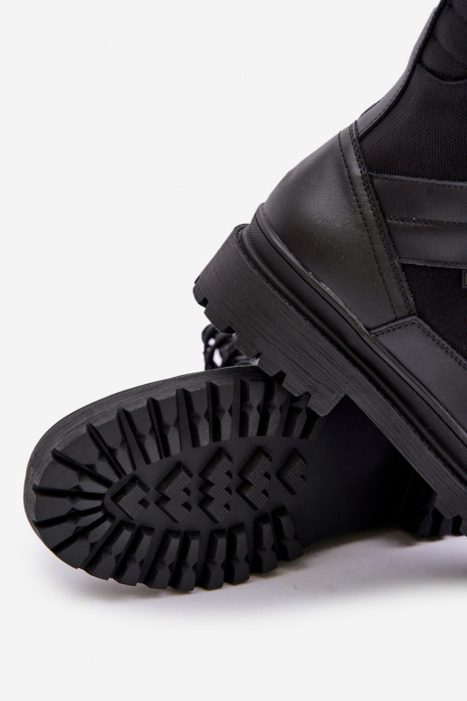 apavi Sieviešu puszābaki  siltināti Big Star OO174164 Melns   apavi Sieviešu puszābaki  siltināti Big Star OO174164 Melns