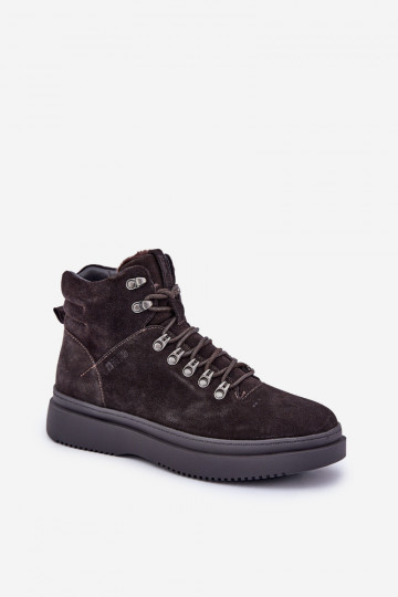 zamšādas apavi  siltināti Big Star OO174189 brūnas krāsas