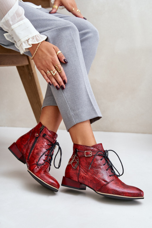    Laque Sieviešu puszābaki   5743A-08 sarkanas krāsas