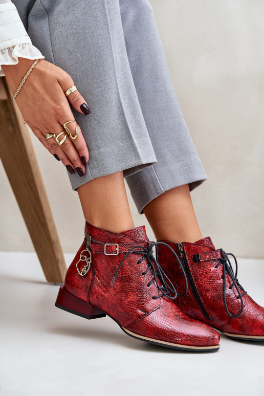    Laque Sieviešu puszābaki   5743A-08 sarkanas krāsas