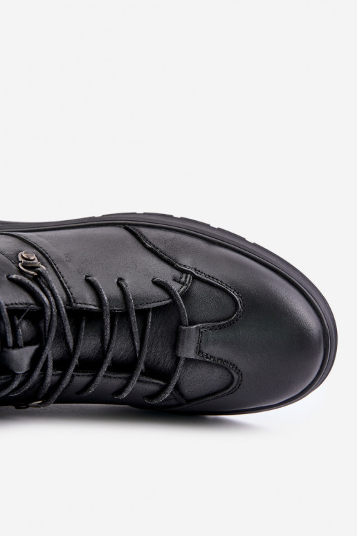   siltināti  modeļa puszābaki  Lee Cooper LCJ-24-33-2913 Melns