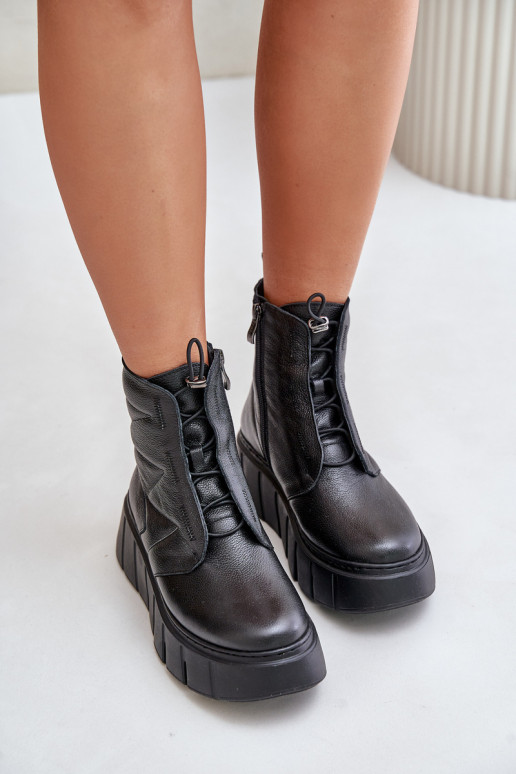 Zazoo 60472 sieviešu zābaki ar platformu I Koturnie Melns Zazoo 60472 sieviešu zābaki ar platformu I Koturnie Melns