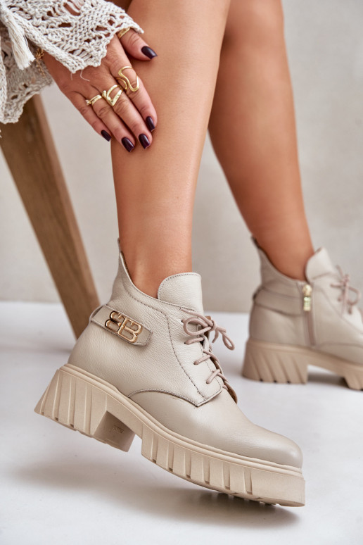 Zazoo 60483  Augsti jāšanas zābaki siltināti smilšu krāsas