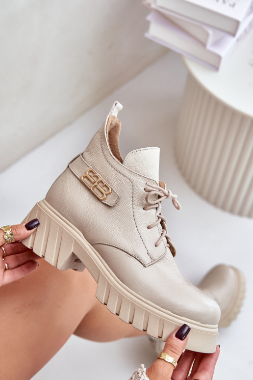 Zazoo 60483  Augsti jāšanas zābaki siltināti smilšu krāsas