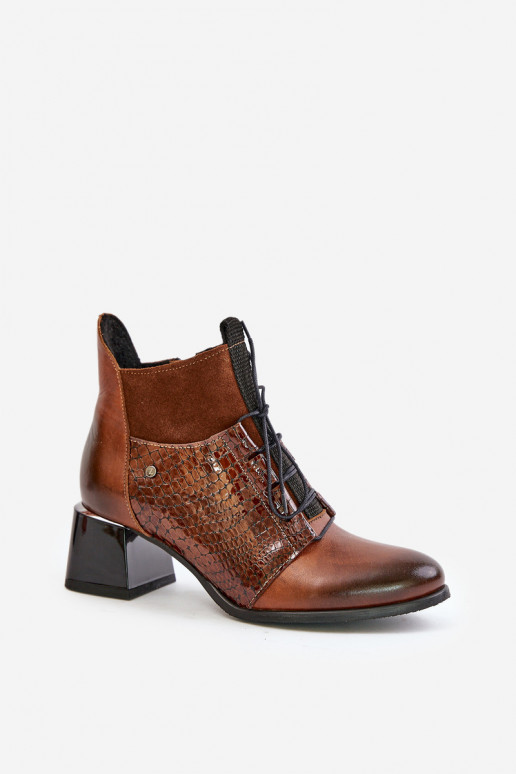 Zazoo 60503 sieviešu zābaki ar papēdi siltināti brūnas krāsas Zazoo 60503 sieviešu zābaki ar papēdi siltināti brūnas krāsas