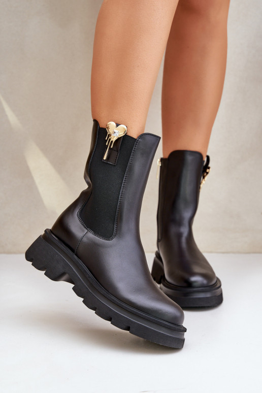   stilīgi puszābaki  CheBello 4537 Melns