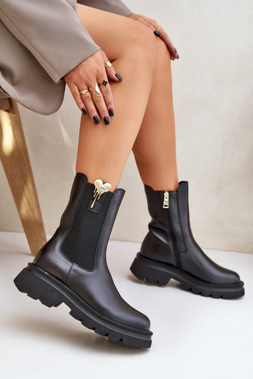   stilīgi puszābaki  CheBello 4537 Melns