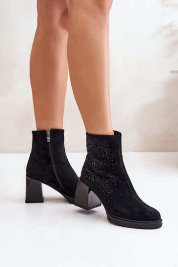 siltināti Sieviešu puszābaki  D&A MR880-130 Melns 2