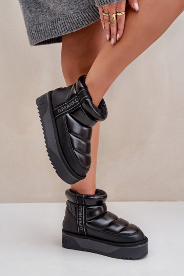  sniega apavi ar masīvu zoli D.Franklin DFSH371011 Melns