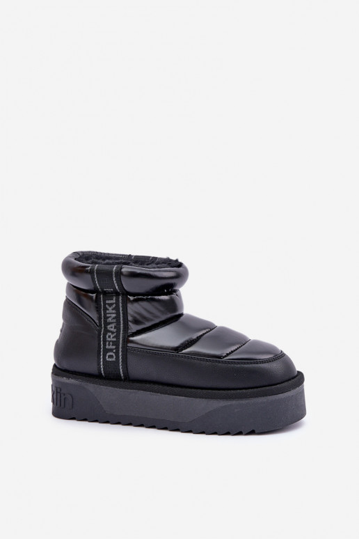  sniega apavi ar masīvu zoli D.Franklin DFSH371011 Melns