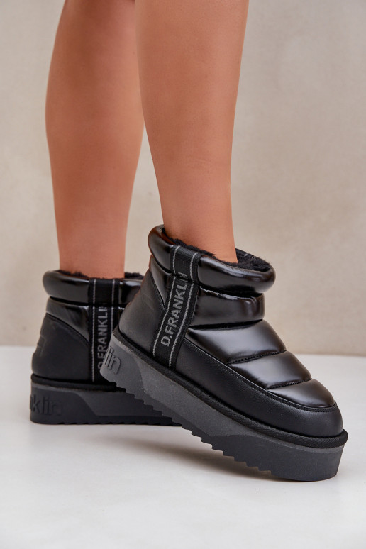  sniega apavi ar masīvu zoli D.Franklin DFSH371011 Melns