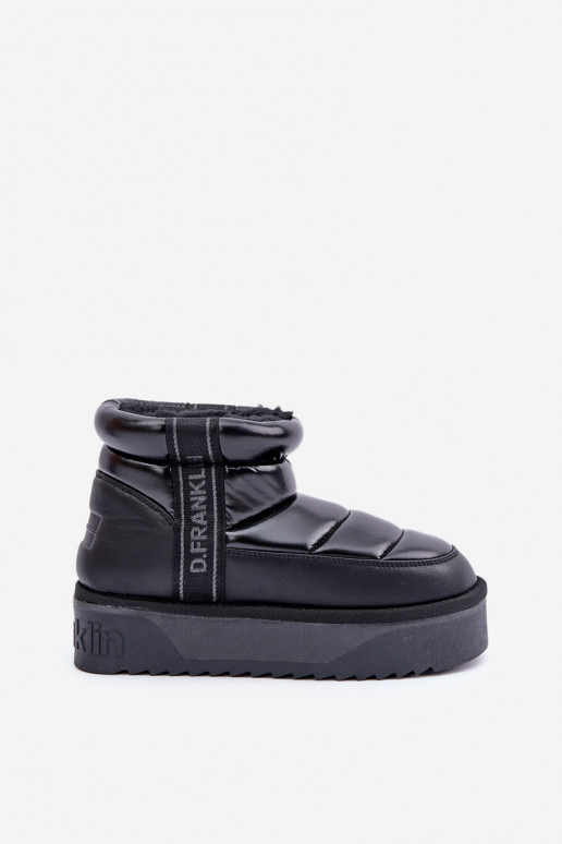  sniega apavi ar masīvu zoli D.Franklin DFSH371011 Melns