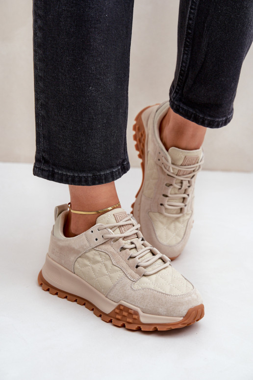    modeļa apavi  Big Star OO274A315 Hi-Poly System smilšu krāsas