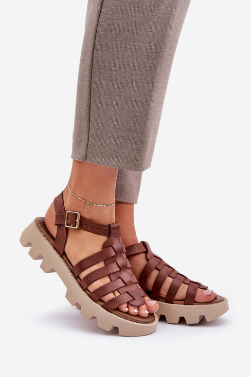 Sieviešu basenes   Zazoo 3695 brūnas krāsas Sieviešu basenes   Zazoo 3695 brūnas krāsas