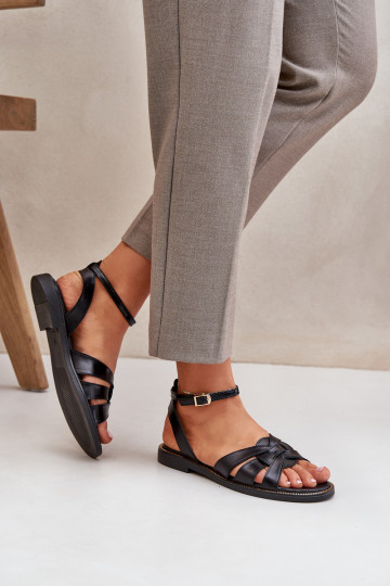 Sieviešu basenes   ar platiem papēžiem Zazoo 3688 Melns