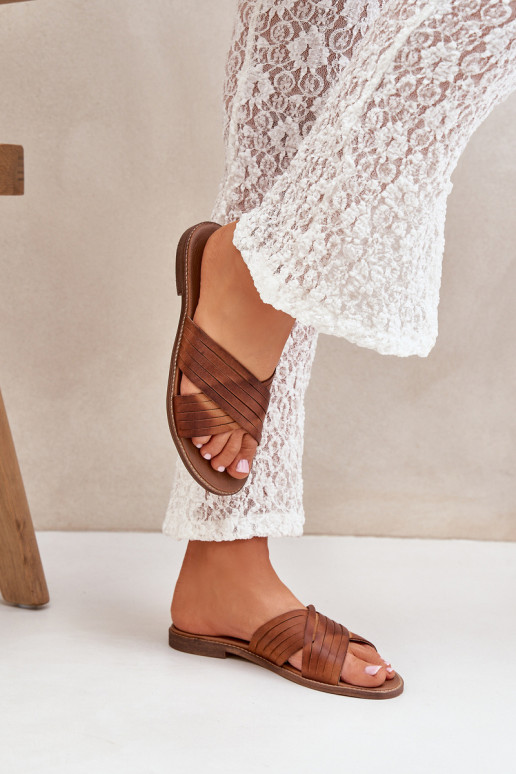 Čības  Shoes 3682 Camel    Čības  Shoes 3682 Camel
