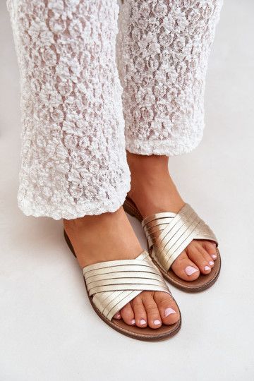 Čības  Shoes 3682 Zelta krāsas 2