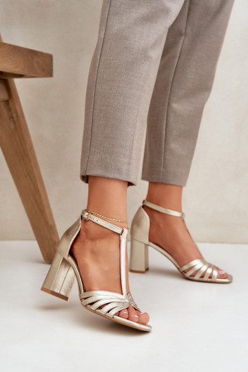 sandales Z Naturalnej Skóry ar papēdi Laura Messi 2766 2