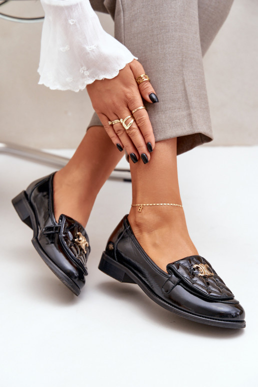 Lakoti mokasīni  Laura Messi 2927 Melns   Lakoti mokasīni  Laura Messi 2927 Melns