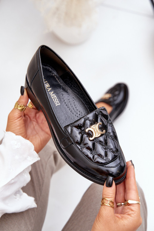 Lakoti mokasīni  Laura Messi 2927 Melns   Lakoti mokasīni  Laura Messi 2927 Melns