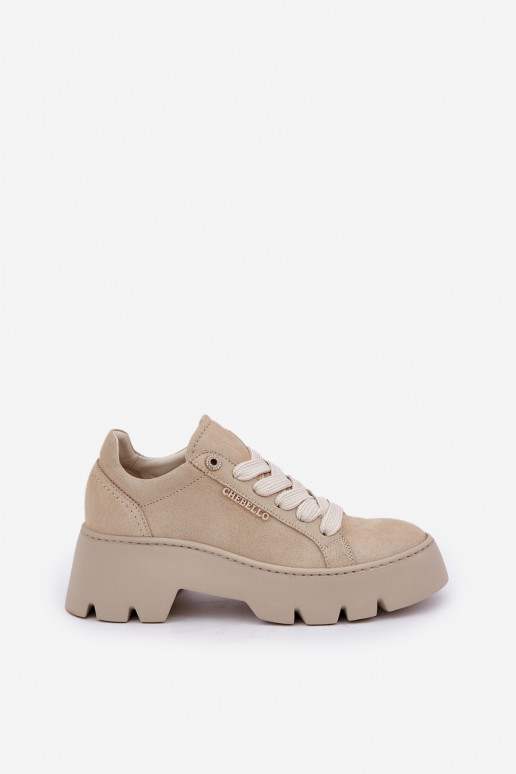  modeļa apavi sporta apavi ar platformu CheBello 4632 Zelta krāsas