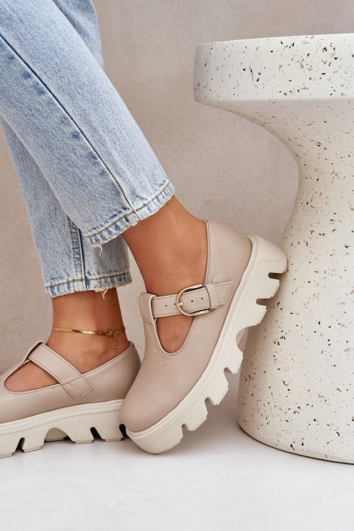 apavi ar sprādzēm Zazoo 20183 smilšu krāsas   apavi ar sprādzēm Zazoo 20183 smilšu krāsas