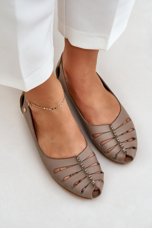 Zazoo 10009 Ērtas dabīgās ādas balerīnas  smilšu krāsas Zazoo 10009 Ērtas dabīgās ādas balerīnas  smilšu krāsas