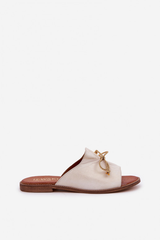 zempapēžu Eleganta stila Čības ar bantītēm  3572 Zelta krāsas Przecierany   zempapēžu Eleganta stila Čības ar bantītēm  3572 Zelta krāsas Przecierany