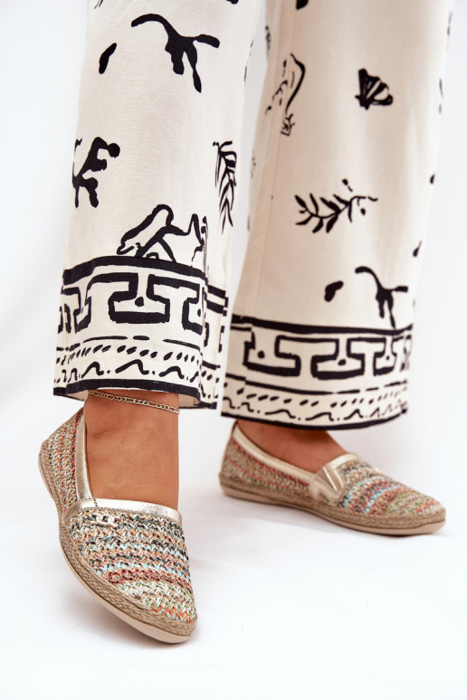 Eleganta stila ādas espadrilles ar pinumiem Zazoo 10178 dažādās krāsās