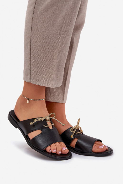 Čibas no dabīgas ādas  ar platiem papēžiem Zazoo 3022 Melns Čibas no dabīgas ādas  ar platiem papēžiem Zazoo 3022 Melns