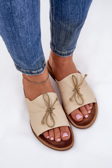 Zazoo 2659 Čibas no dabīgas ādas  smilšu krāsas 2