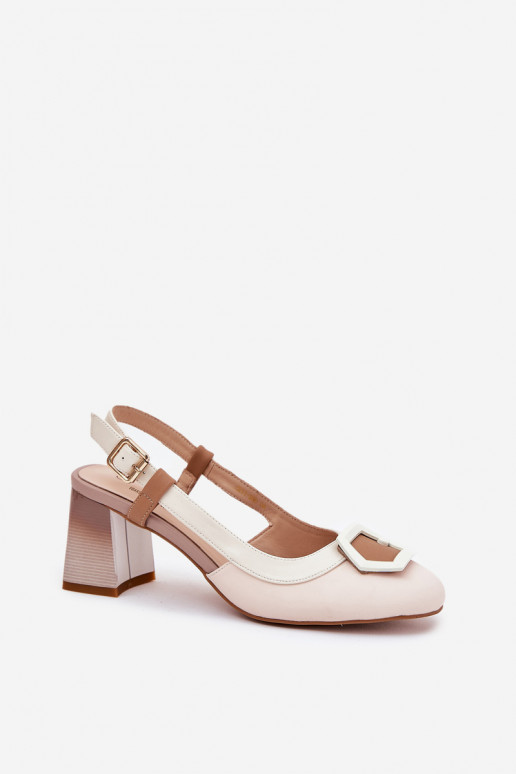 Āda Eleganta stila Sieviešu basenes D&A CR51-569 smilšu krāsas