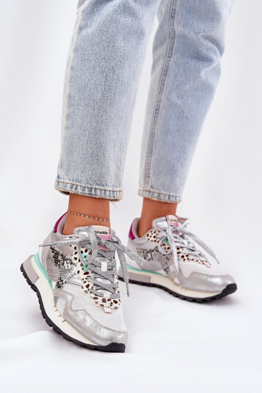 modeļa apavi sporta apavi  D.Franklin DFSH378006 Sudraba krāsas