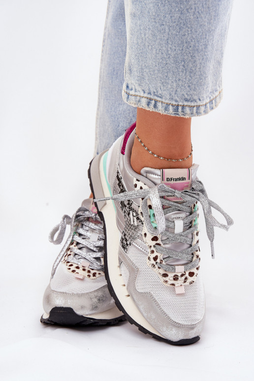  modeļa apavi sporta apavi  D.Franklin DFSH378006 Sudraba krāsas